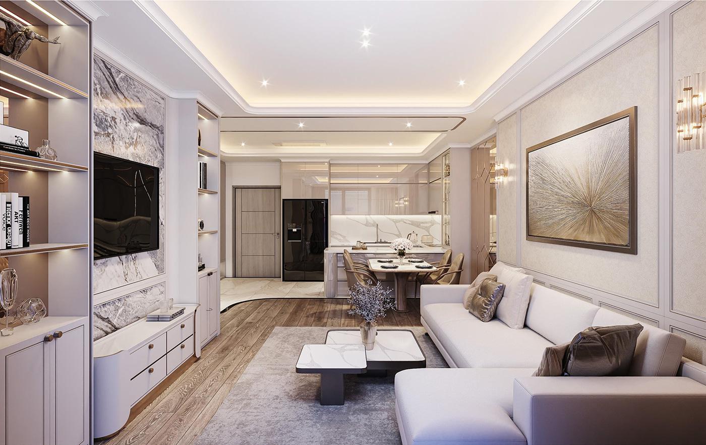 Căn hộ mẫu Modern