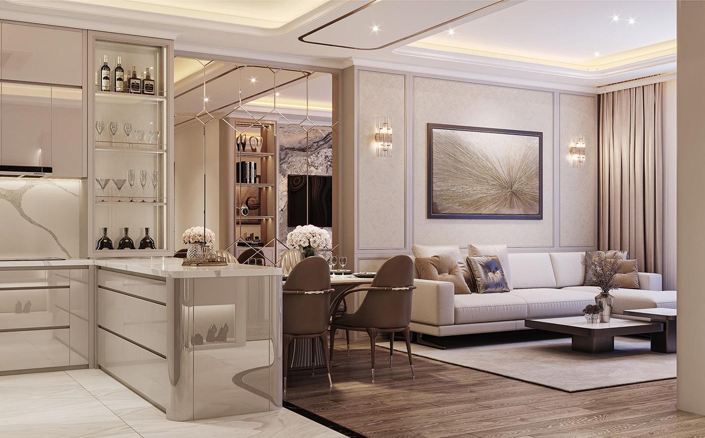 Căn hộ mẫu Modern